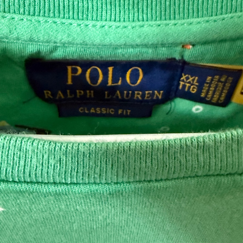 Ralph Lauren Polo Green Classic Fit Tee XXL - Picture 4 of 4